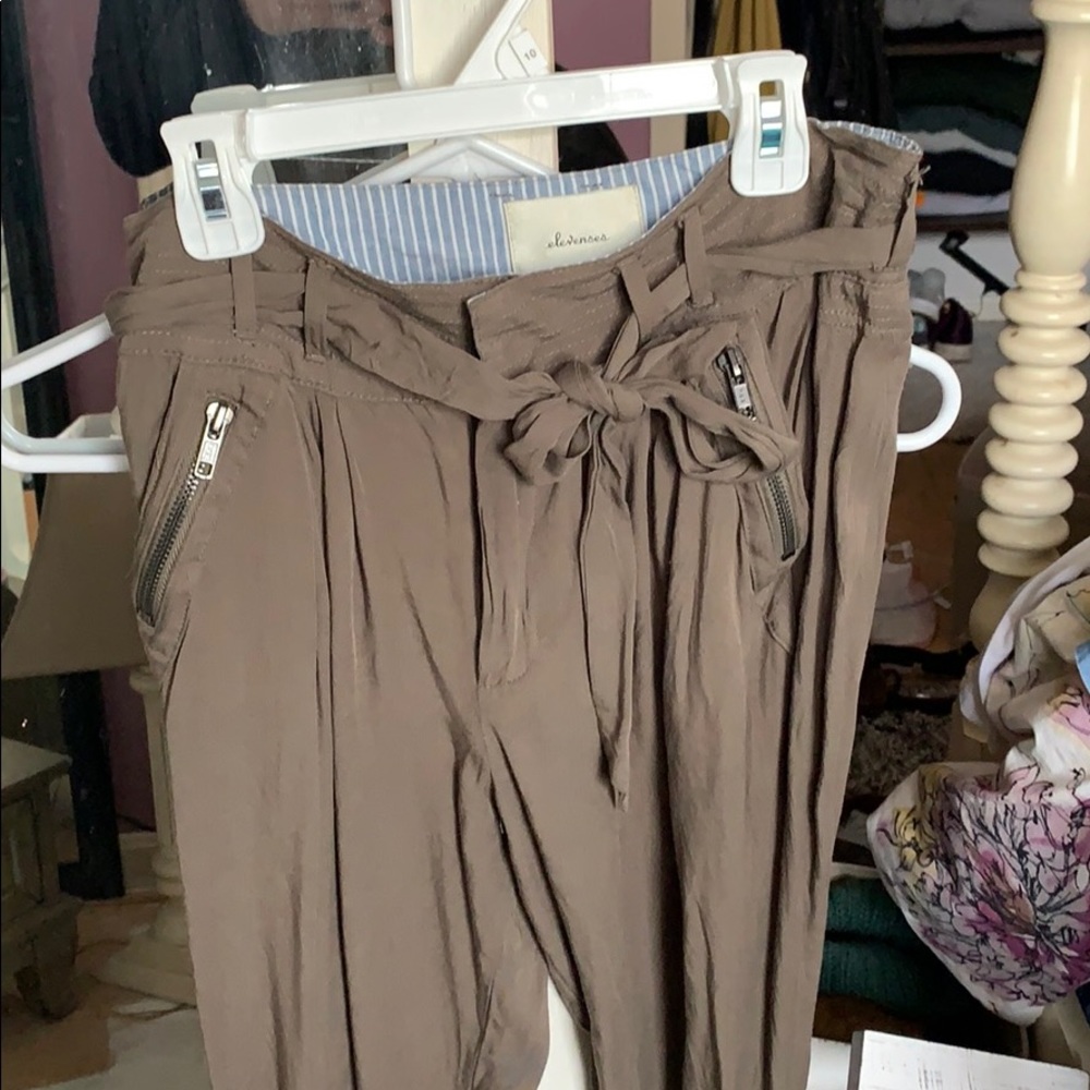 Anthropologie army green jogger pants